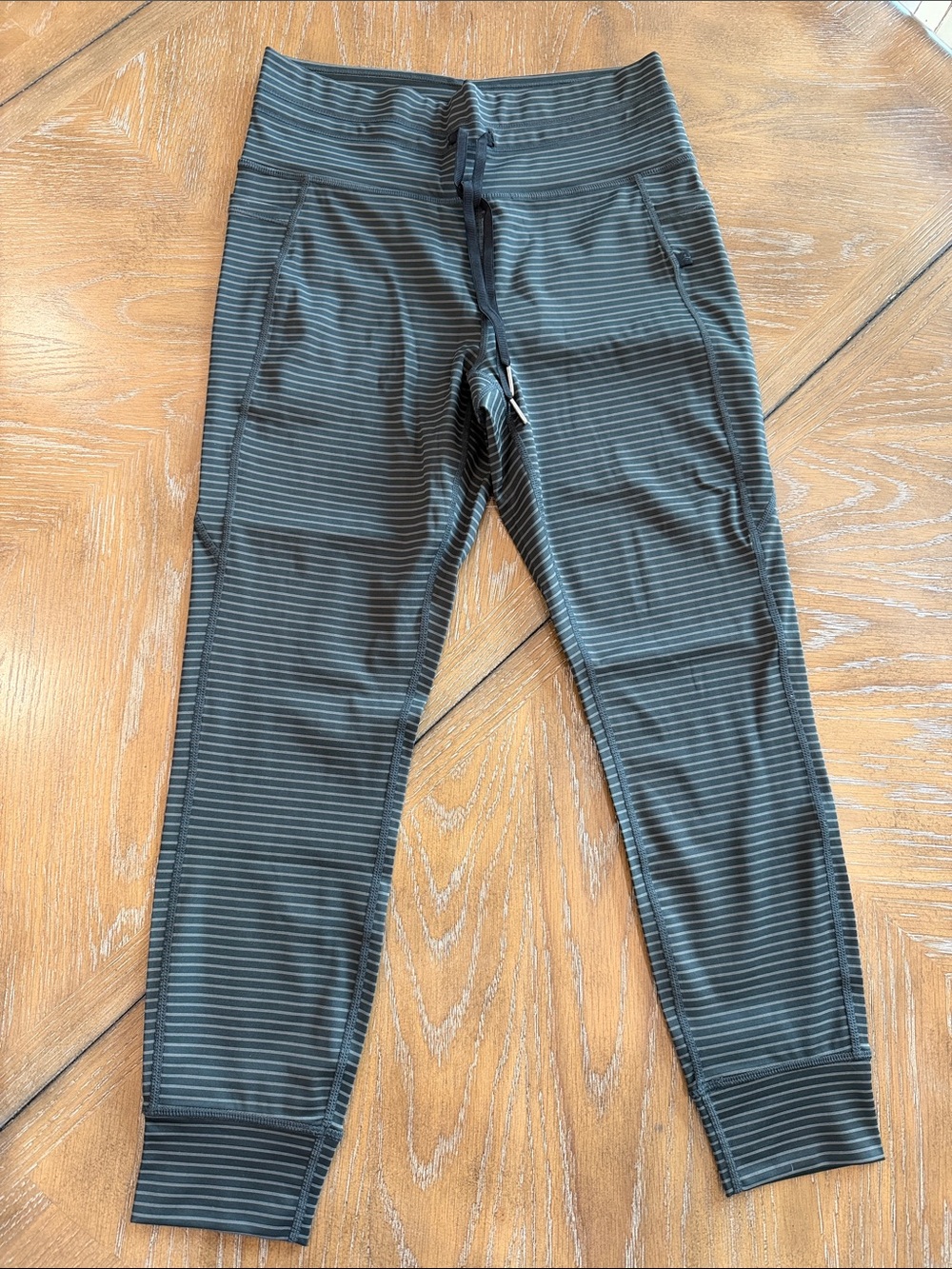 Striped Black & Gray Women’s Jogger Pants